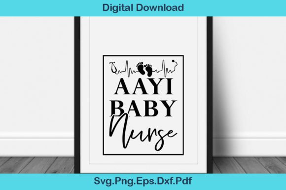 Aayi Baby Nurse T Shirt: Graphics for Crafts