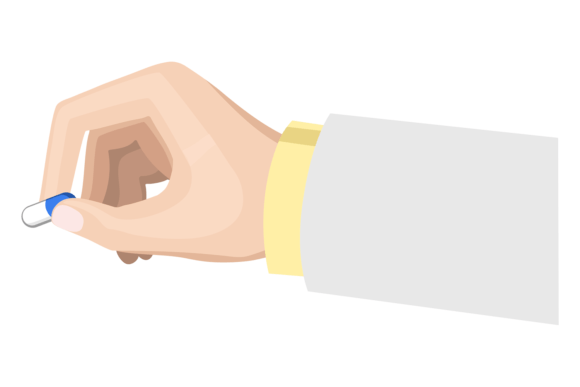 Doctor Hand Give Pill: Graphics for Crafts & Web