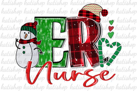 ER Nurse Christmas Graphics for Crafts & Blogs
