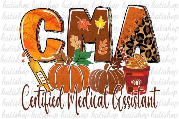 Fall Certified Medical Assistant Png for Crafts