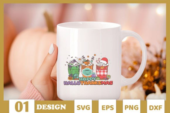 Happy Hallothanksmas Nurse Graphics for Crafts