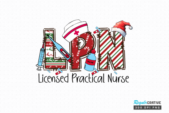 LPN Nurse Graphics for Crafts & Branding
