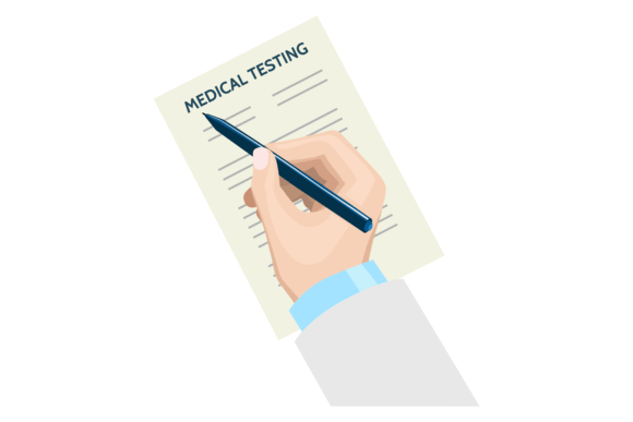 Medical Testing Document Graphics for Crafts