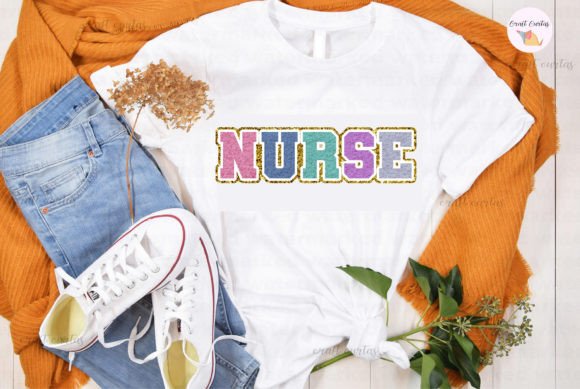Nurse Faux Chenille Letters: Graphics for Crafts