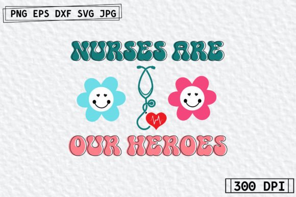 Nurse Retro Design: Graphics for Crafts