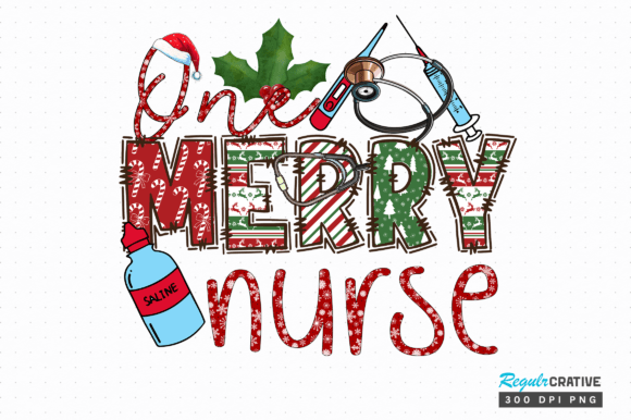 One Merry Nurse Png Design: Graphics for Crafts