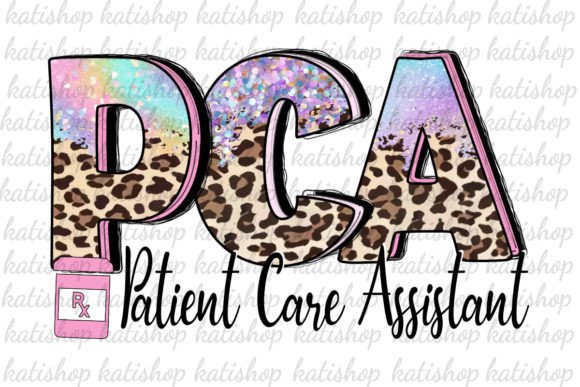 PCA Leopard Nurse Graphics for Crafts