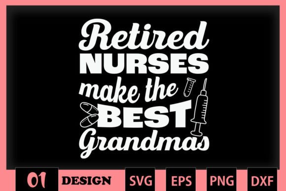 Reitred Nurse Graphics for Crafts