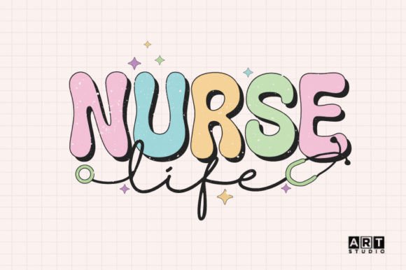 Retro Nurse Life Sublimation: Graphics for Crafts
