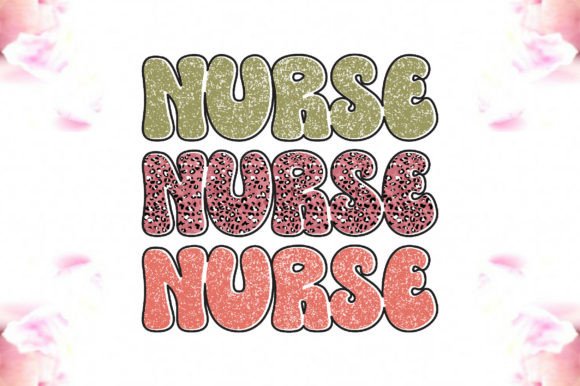 Retro Nurse Sublimation Graphics for Crafts