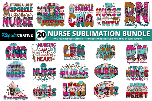 Western Nurse Bundle: Graphics for Crafts